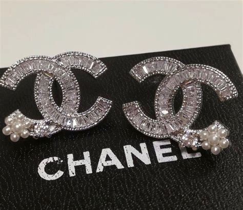 real chanel diamond earrings cc.